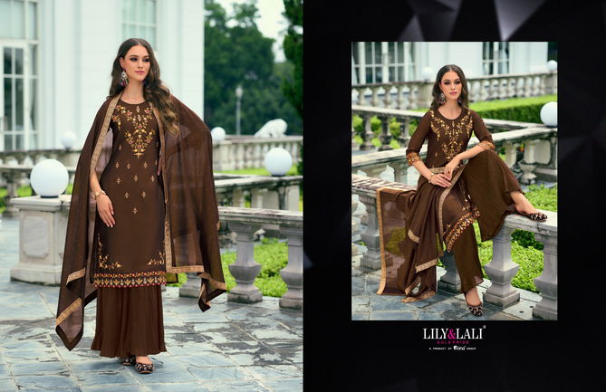 Malang 2 By Lily And Lali Vichitra Silk Embroidery Readymade Suits Wholesale Online